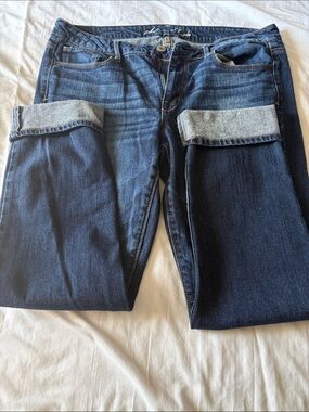 American Eagle Outfitters Dark Blue Skinny Jeans
